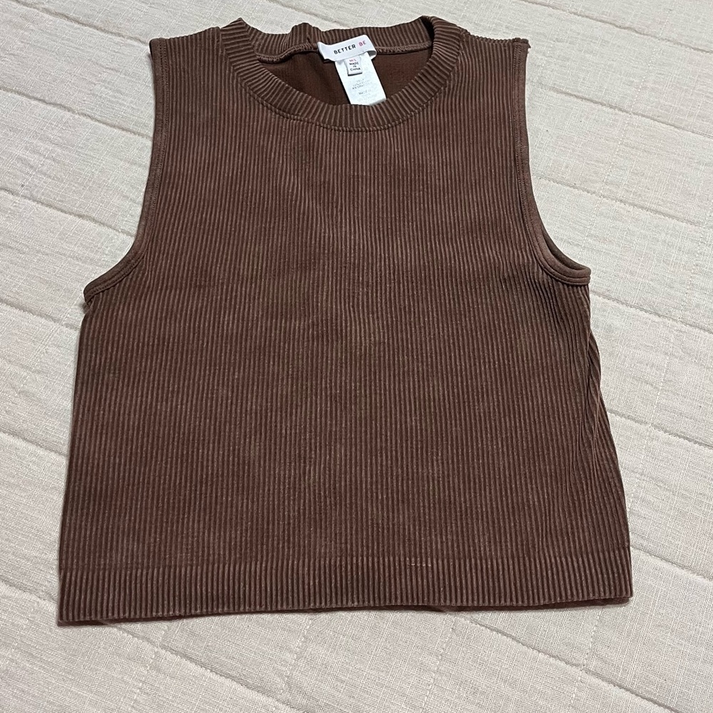 Better Be Chocolate Ribbed Muscle Tee